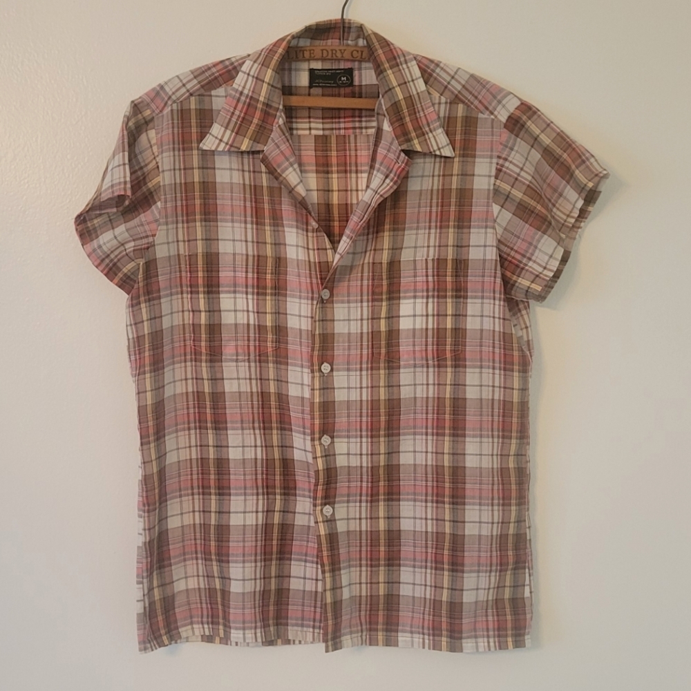 Vintage 70's Plaid Shirt - JCPenney
